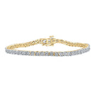 10kt Yellow Gold Women's Round Diamond Tennis Bracelet - 1 Cttw | Splendid Jewellery - Splendid Jewellery