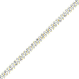 10kt Yellow Gold Women's Sparkling Diamond Tennis Bracelet - 1.5 Carat Total Weight - Splendid Jewellery