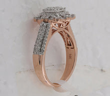 Load image into Gallery viewer, 14K Rose Gold Baguette Diamond Designer Ring 1 Cttw - Splendid Jewellery