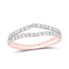 14K Rose Gold Diamond Enhancer Ring 1/2 Cttw - Splendid Jewellery