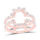 14K Rose Gold Diamond Enhancer Ring 5/8 Cttw - Splendid Jewellery