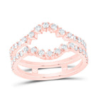 14K Rose Gold Diamond Enhancer Ring 5/8 Cttw - Splendid Jewellery