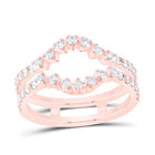 14K Rose Gold Diamond Enhancer Ring 5/8 Cttw - Splendid Jewellery