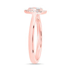 14K Rose Gold Diamond Fashion Heart Ring 1/3 Cttw - Splendid Jewellery
