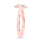 14K Rose Gold Diamond Fashion Heart Ring 1/3 Cttw - Splendid Jewellery