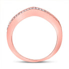 14K Rose Gold Round Diamond Enhancer Band 1/12 Cttw - Splendid Jewellery