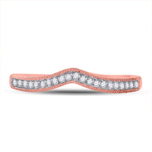 Load image into Gallery viewer, 14K Rose Gold Round Diamond Enhancer Band 1/12 Cttw - Splendid Jewellery
