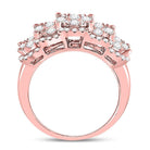 14K Rose Gold Round Diamond Women's Vintage Inspired Designer Ring 2 Cttw - Splendid Jewellery