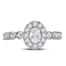 Load image into Gallery viewer, 14K Two tone Gold Oval Diamond Solitaire Bridal Wedding Engagement Ring (Certified) 3/4 Cttw - Splendid Jewellery