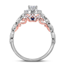 Load image into Gallery viewer, 14K Two tone Gold Oval Diamond Solitaire Bridal Wedding Engagement Ring (Certified) 3/4 Cttw - Splendid Jewellery