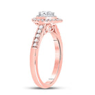 14K Two tone Gold Pear Diamond Solitaire Bridal Wedding Engagement Ring (Certified) 1/2 Cttw - Splendid Jewellery