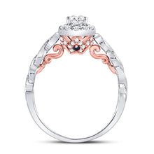 Load image into Gallery viewer, 14K Two tone Gold Pear Diamond Solitaire Bridal Wedding Engagement Ring (Certified) 3/4 Cttw - Splendid Jewellery