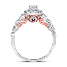 Load image into Gallery viewer, 14K Two tone Gold Round Diamond Solitaire Bridal Wedding Engagement Ring (Certified) 3/4 Cttw - Splendid Jewellery