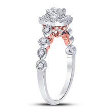 Load image into Gallery viewer, 14K Two tone Gold Round Diamond Solitaire Bridal Wedding Engagement Ring (Certified) 3/4 Cttw - Splendid Jewellery