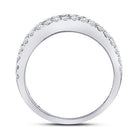 14K White Gold Baguette Diamond Anniversary Band Ring 1 1 1/2 Cttw - Splendid Jewellery