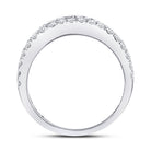 14K White Gold Baguette Diamond Anniversary Band Ring 1 1 1/2 Cttw - Splendid Jewellery