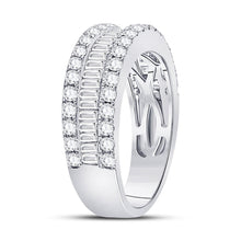 Load image into Gallery viewer, 14K White Gold Baguette Diamond Anniversary Band Ring 1 1 1/2 Cttw - Splendid Jewellery