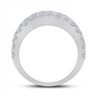 14K White Gold Baguette Diamond Anniversary Cocktail Ring 3 Cttw - Splendid Jewellery