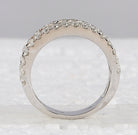 14K White Gold Baguette Diamond Cocktail Anniversary Ring 2 Cttw - Splendid Jewellery