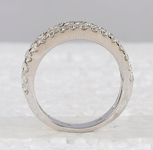 Load image into Gallery viewer, 14K White Gold Baguette Diamond Cocktail Anniversary Ring 2 Cttw - Splendid Jewellery