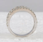 14K White Gold Baguette Diamond Cocktail Anniversary Ring 2 Cttw - Splendid Jewellery