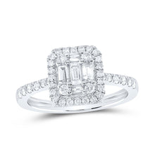 Load image into Gallery viewer, 14K White Gold Baguette Diamond Diana Ring 1/2 Cttw - Splendid Jewellery