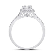 Load image into Gallery viewer, 14K White Gold Baguette Diamond Diana Ring 1/2 Cttw - Splendid Jewellery