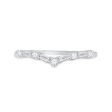 Load image into Gallery viewer, 14K White Gold Baguette Diamond Enhancer Band 1/5 Cttw - Splendid Jewellery