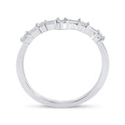 14K White Gold Baguette Diamond Enhancer Band 1/5 Cttw - Splendid Jewellery