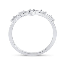 Load image into Gallery viewer, 14K White Gold Baguette Diamond Enhancer Band 1/5 Cttw - Splendid Jewellery