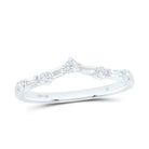 14K White Gold Baguette Diamond Enhancer Band 1/5 Cttw - Splendid Jewellery