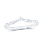 14K White Gold Baguette Diamond Enhancer Band 1/5 Cttw - Splendid Jewellery