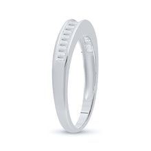 Load image into Gallery viewer, 14K White Gold Baguette Diamond Wedding Band Ring 1/4 Cttw - Splendid Jewellery