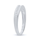 14K White Gold Baguette Diamond Wedding Band Ring 1/4 Cttw - Splendid Jewellery