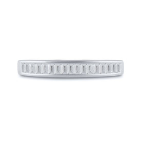 14K White Gold Baguette Diamond Wedding Band Ring 1/4 Cttw - Splendid Jewellery
