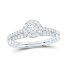 14K White Gold Diamond Bridal Set 1/2 Cttw - Splendid Jewellery