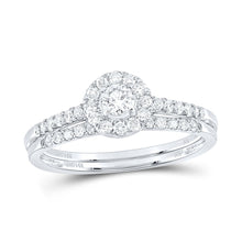 Load image into Gallery viewer, 14K White Gold Diamond Bridal Set 1/2 Cttw - Splendid Jewellery