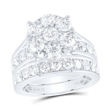 Load image into Gallery viewer, 14K White Gold Diamond Bridal Set 3 Cttw - Splendid Jewellery