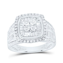 Load image into Gallery viewer, 14K White Gold Diamond Cushion Single Halo Bridal Ring 1 5/8 Cttw - Splendid Jewellery