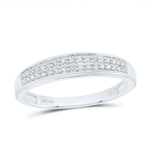 Load image into Gallery viewer, 14K White Gold Diamond Cushion Trio Ring Set 3/4 Cttw - Splendid Jewellery
