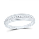 14K White Gold Diamond Cushion Trio Ring Set 3/4 Cttw - Splendid Jewellery