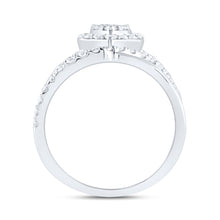 Load image into Gallery viewer, 14K White Gold Diamond Designer Ring 1 1/2 Cttw - Splendid Jewellery