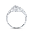 14K White Gold Diamond Designer Ring 1 1/4 Cttw - Splendid Jewellery