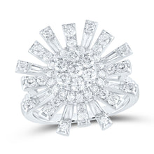 Load image into Gallery viewer, 14K White Gold Diamond Designer Ring 1 3/4 Cttw - Splendid Jewellery