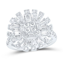 Load image into Gallery viewer, 14K White Gold Diamond Designer Ring 1 3/4 Cttw - Splendid Jewellery