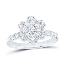 Load image into Gallery viewer, 14K White Gold Diamond Designer Ring 1 Cttw - Splendid Jewellery