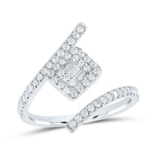 Load image into Gallery viewer, 14K White Gold Diamond Designer Ring 1/2 Cttw - Splendid Jewellery