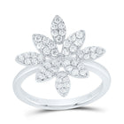14K White Gold Diamond Designer Ring 1/2 Cttw - Splendid Jewellery