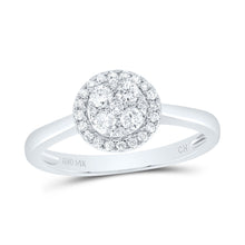 Load image into Gallery viewer, 14K White Gold Diamond Designer Ring 1/3 Cttw - Splendid Jewellery