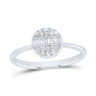 14K White Gold Diamond Designer Ring 1/4 Cttw - Splendid Jewellery